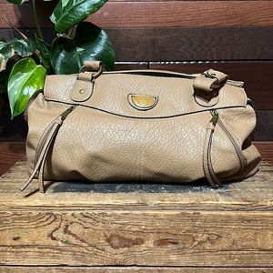 Treviso Medium Multiple Pockets Tan Shoulder Bag
